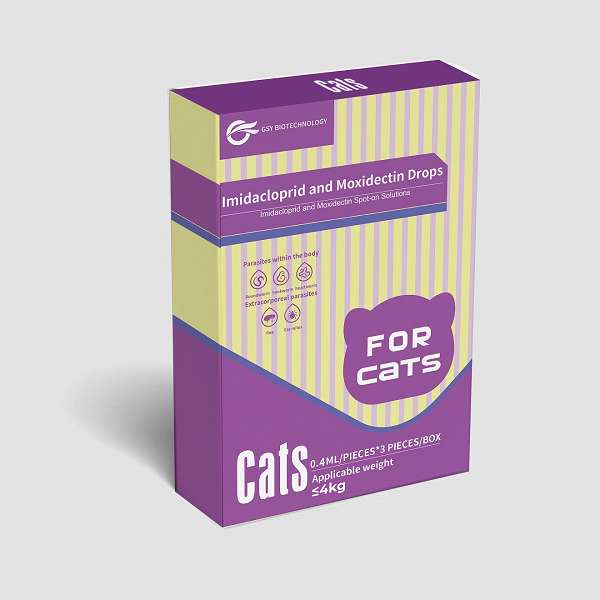 0.4 ml For cats Imidacloprid and Moxidectin Drops