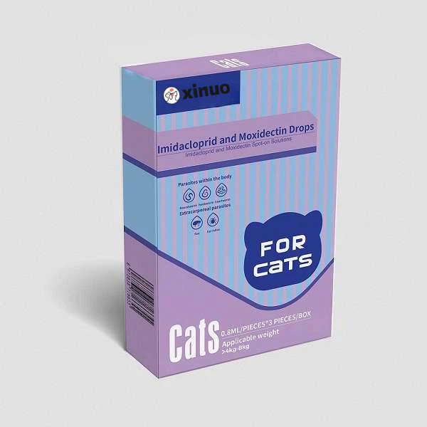 0.8 ml For cat Imidacloprid and Moxidectin Drops