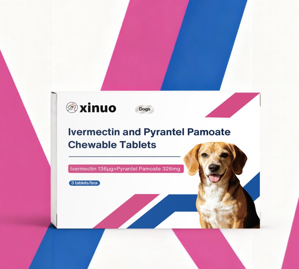 136ug 326mg For dogs Ivermectin and Pyrantel Pamoate Chewable Tablets