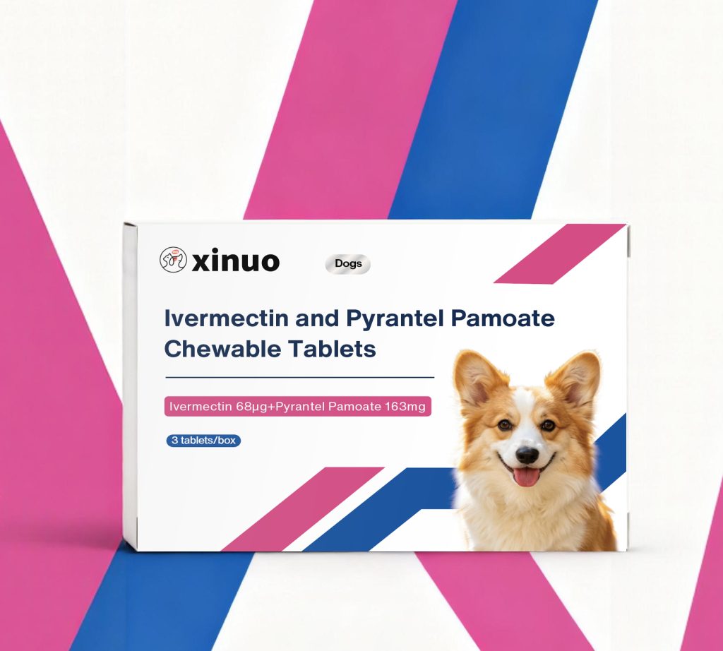 68ug 163mg for dogs Ivermectin and Pyrantel Pamoate Chewable Tablets
